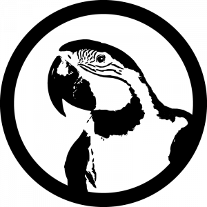 Custom Glasgobo in Schwarz-Weiß