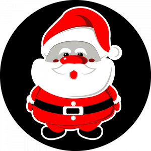 Farbiges Gobo mit Weihnachtsmann