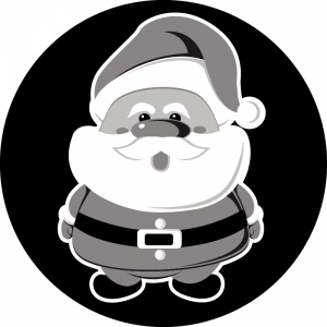 Gobo mit Weihnachtsmann