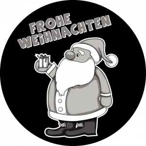 Gobo zu Advent und Weihnachten, Weihnachtsmann mit Geschenk