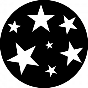 Gobo zu Advent und Weihnachten, große Sterne