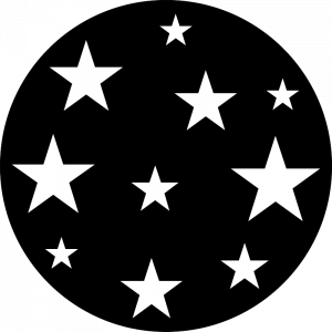 Gobo zu Advent und Weihnachten, mittelgroße Sterne