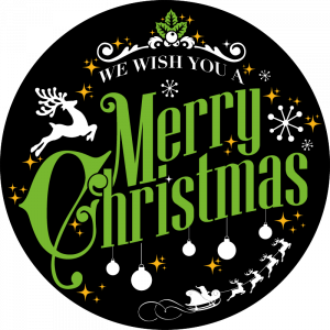 Farbiges Gobo zu Weihnachten, We Wish You A Merry Christmas