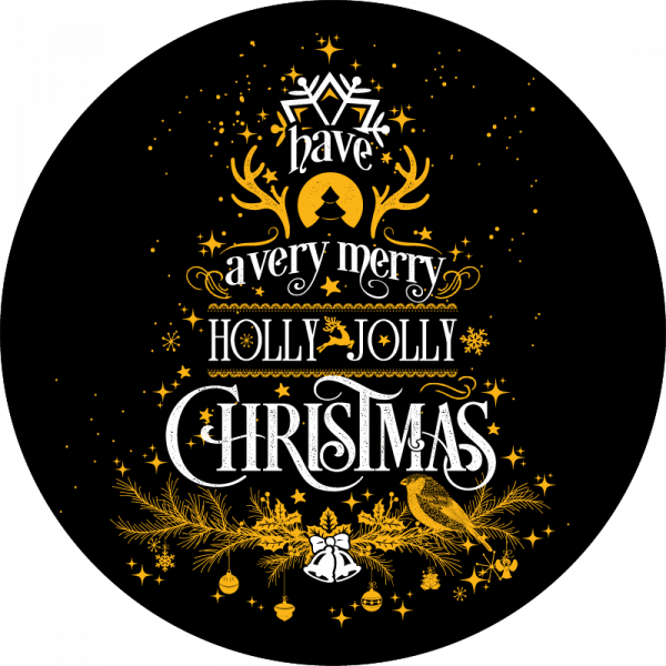 Farbiges Gobo zu Weihnachten, Holly Jolly Christmas