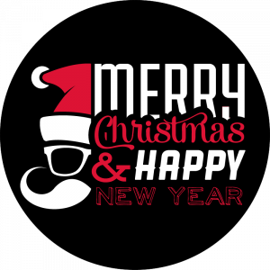 Gobo zu Weihnachten, Merry Christmas, Happy New Year, Santa Claus