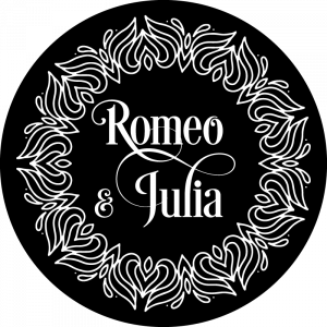 Gobo mit Namen des Brautpaars, für Hochzeit, Hochzeitsfeier