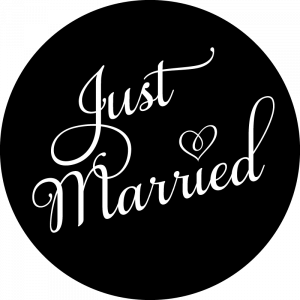 Gobo Just Married, für Hochzeit, Hochzeitsfeier