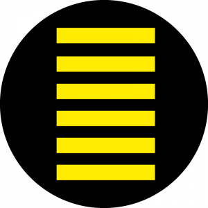 Farbiges Gobo mit Zebrastreifen, Fußgängerübergang, hergestellt aus Glas